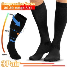 20-30 mmHg Medical Compression Stockings Knee High Surgical Socks Varicose Pain