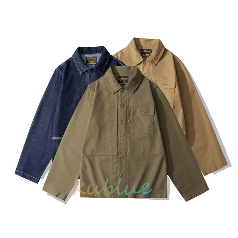 Men's Vintage Amekaji Moleskin P44 Military Jacket Classic