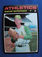 1971 Topps Baseball Cards Marcel Lachemann Oakland Athletics #84