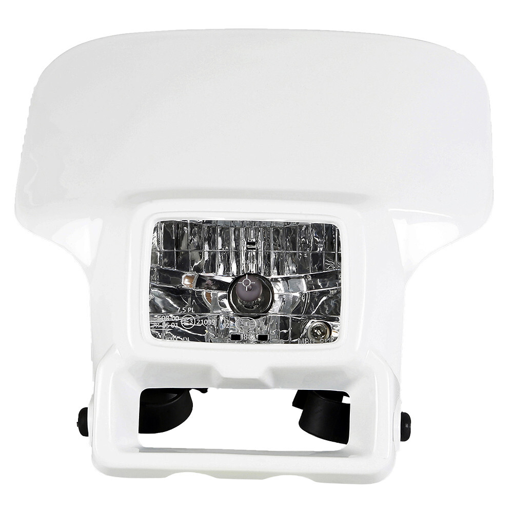 UFO Honda XR 250R XR 400R 1996-2023 White Enduro Halogen Headlight