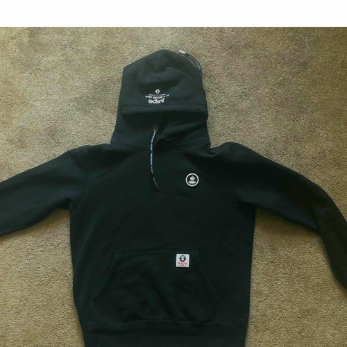 aape hoodie black