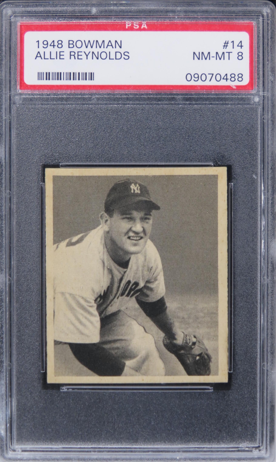 1948 Bowman Allie Reynolds #14 PSA 8 NM-MT