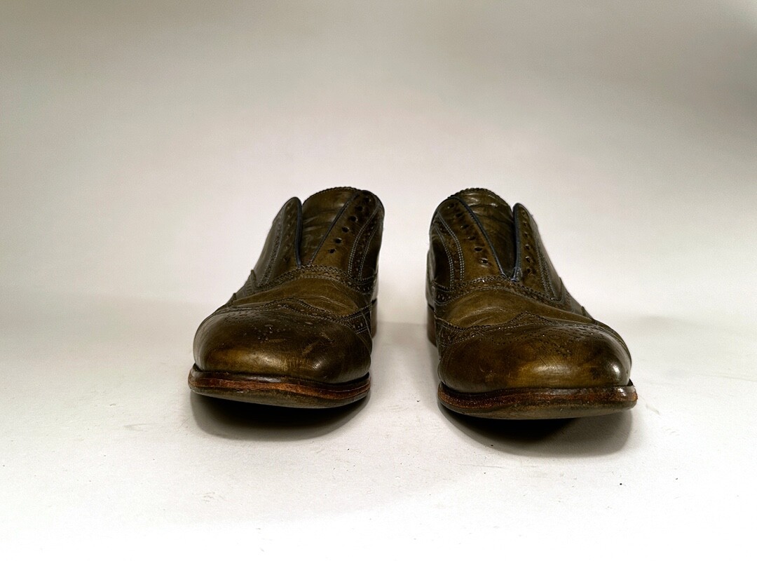 Rare Duckie Brown Florsheim Wingtip Leather Blue Oxford  display picture 1