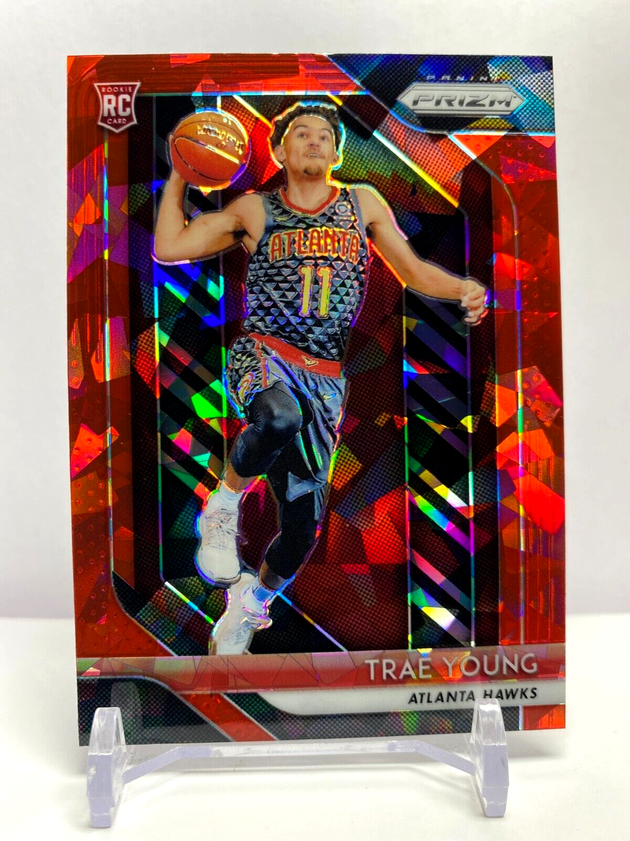 2018-19 Panini Prizm Rookie Red Cracked Ice Trae Young Atlanta