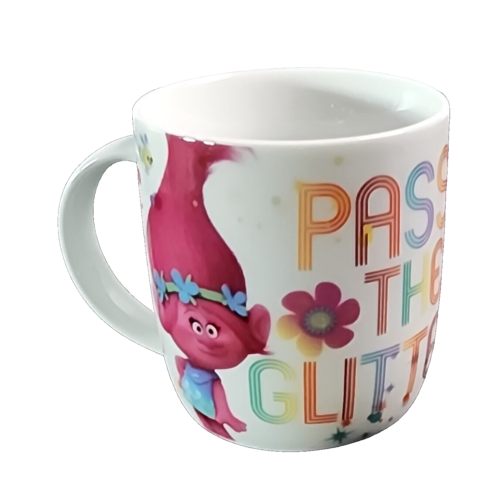 Trolls Poppy Pass the Glitter Day Ceramic Mug 2016 Kids Children's Gifts - Imagen 2 de 7