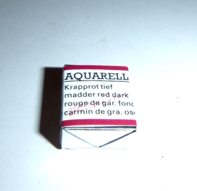 Schmincke Aquarell 14 354, Krapprot tief, halber Topf, Neu