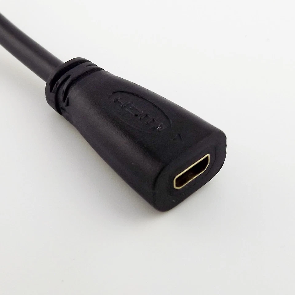 1ft M/F Extension Cable Micro HDMI-compatible 1.4 D Type Male to Female 30cm - Image 4 of 4