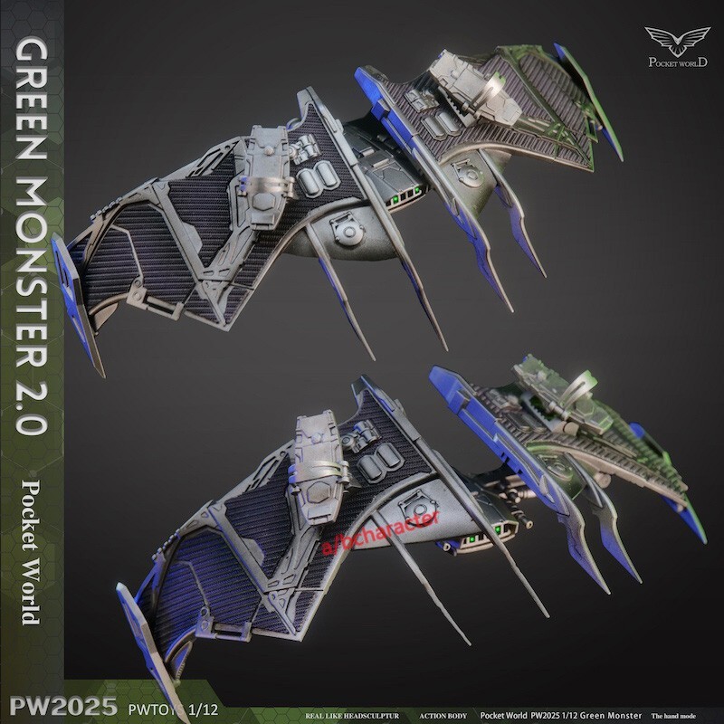 PWTOYS PW2025 1/12 Green Monster 2.0 Battle Damage Edition Action