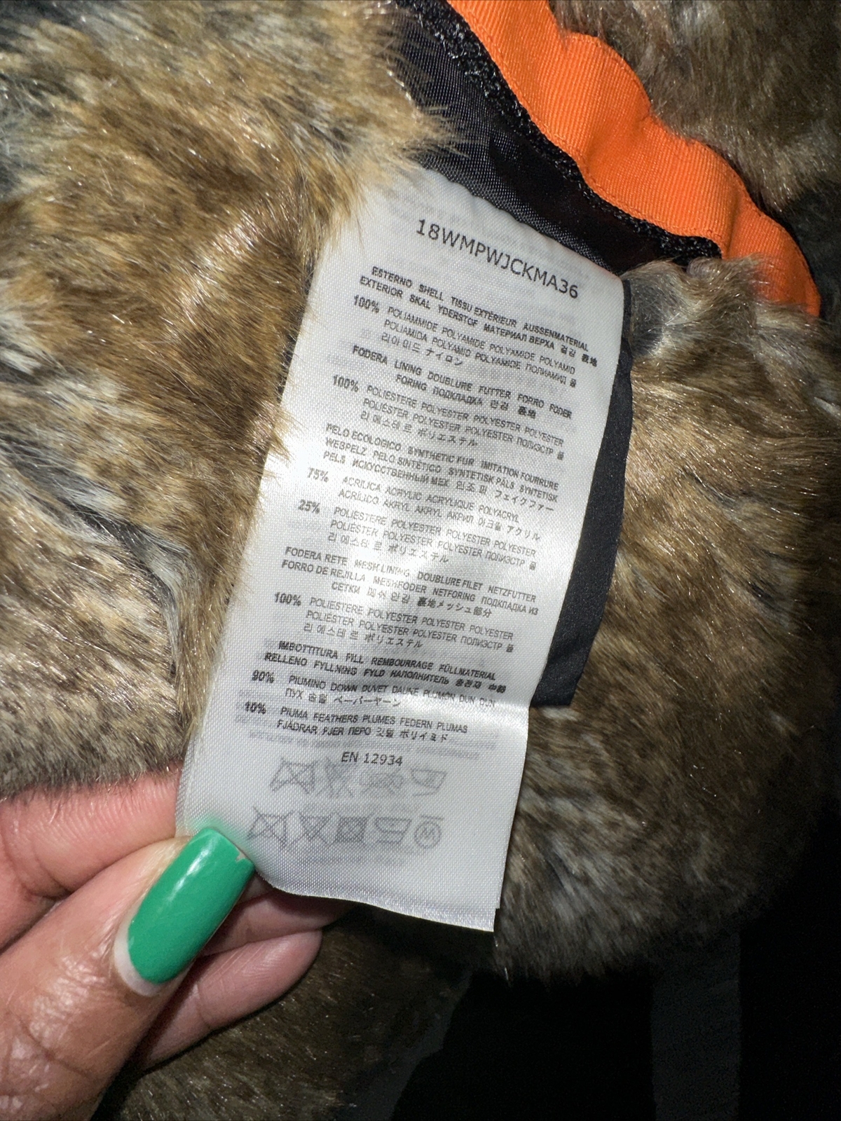 PARAJUMPERS WOMENS LONG BEAR DOWN BLACK PARKA INSULATED FUR COAT SIZE XS image 9
