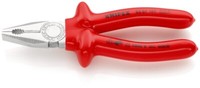 Knipex 03 07 180 Kombizange Tauchisoliert, Vde-GeprüFt Verchromt 180 Mm