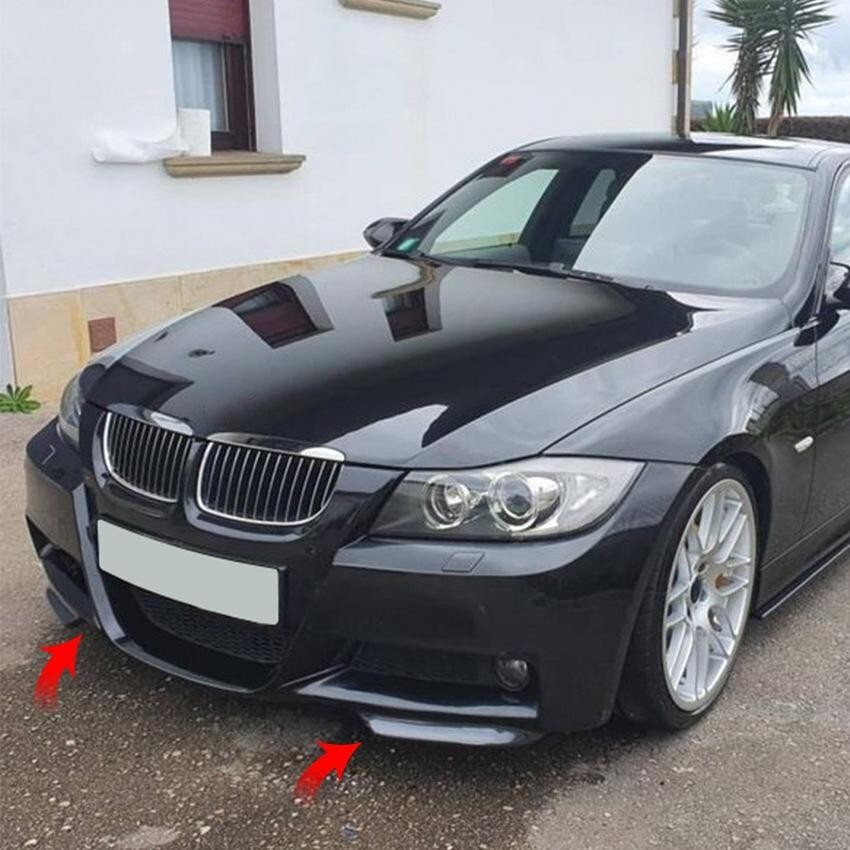 Lame avant BMW E90 M-Tech noir laqué pour masquer les rayures