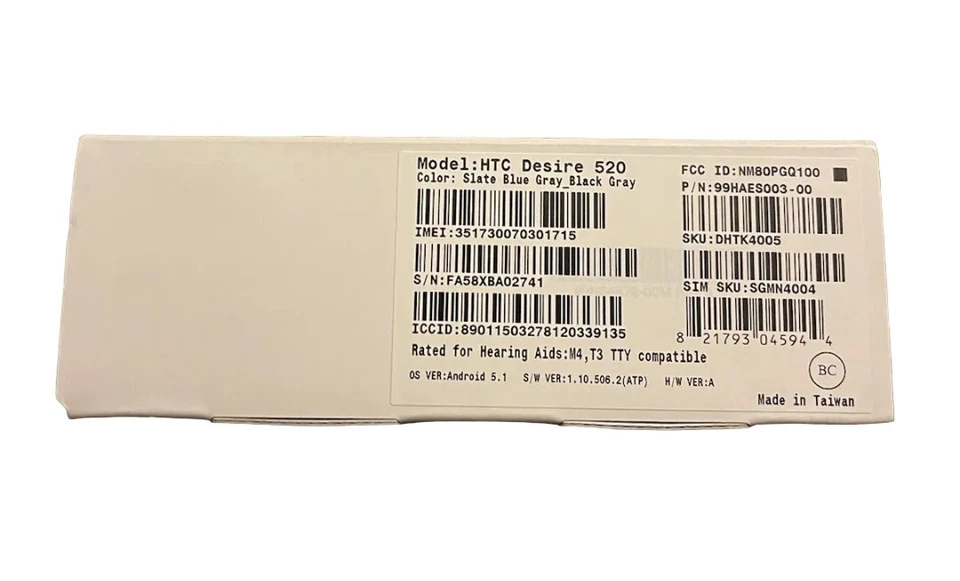 New HTC Desire 520 Phone Slate Blue Gray **SALE** - Image 3 of 3