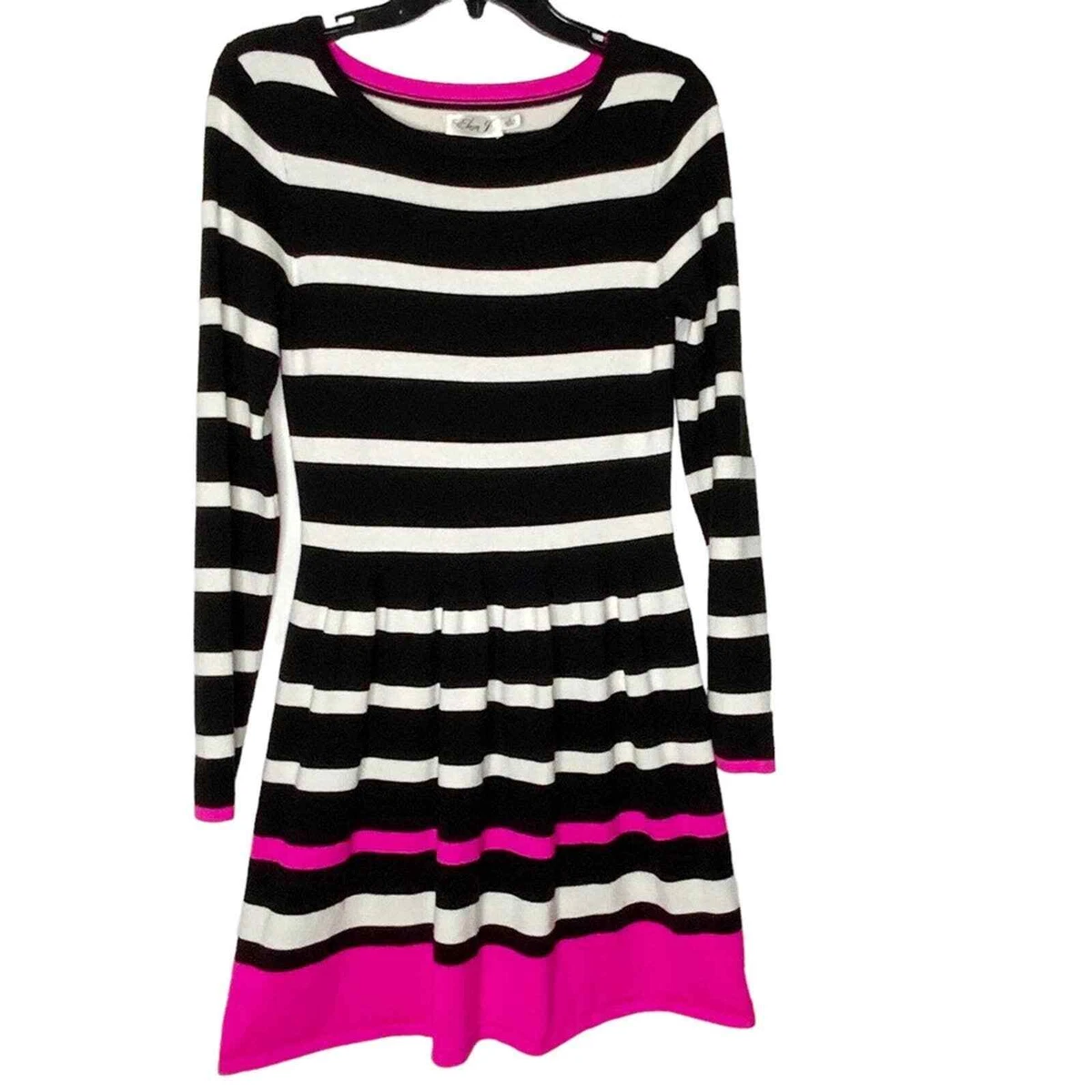 Eliza j stripe sweater clearance dress