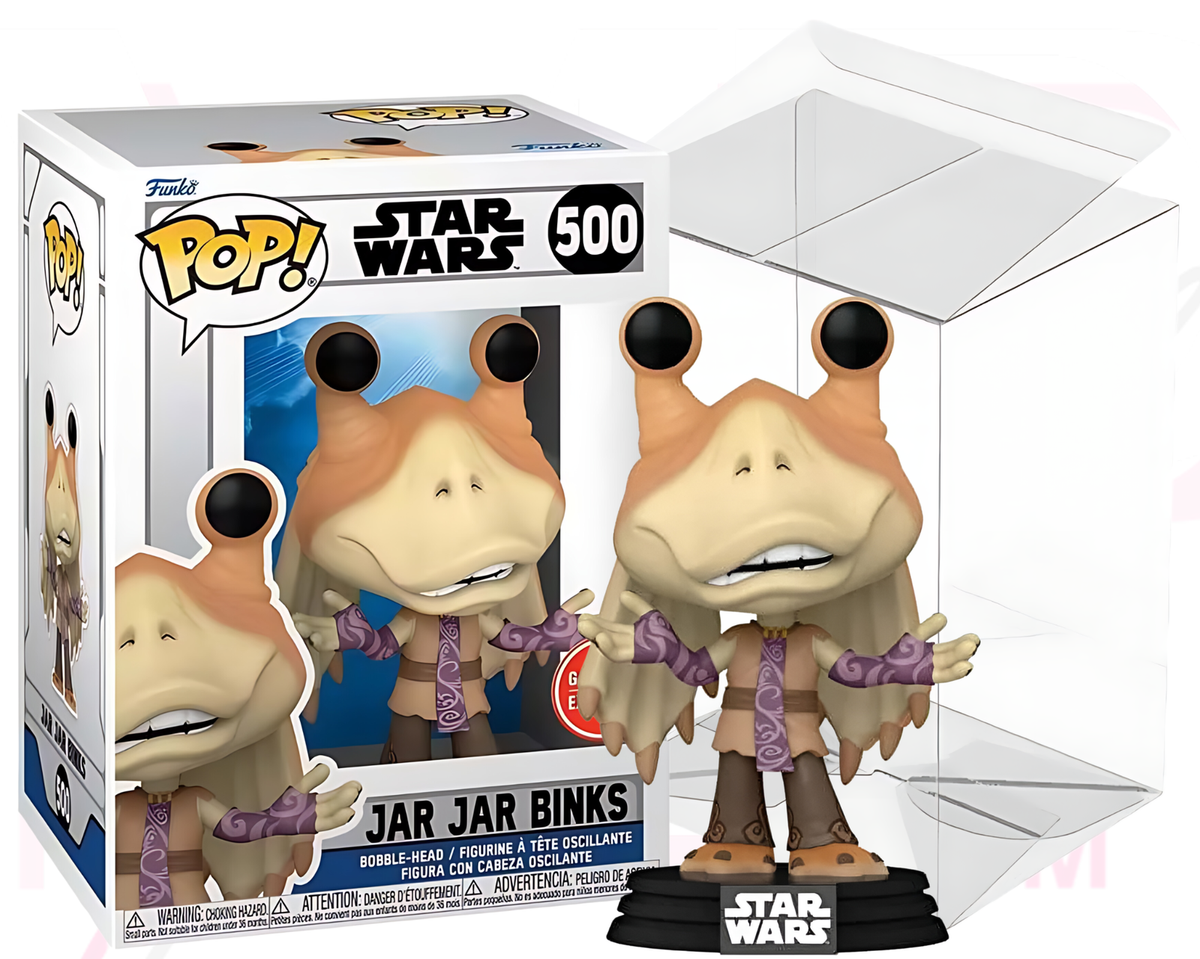 Star Wars Funko POP 500 Jar Jar Binks Clone Wars GAMESTOP