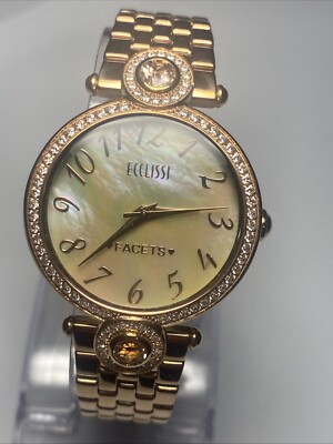 Ecclissi Facets SS rose gold WATCH Ecclissi | Accessories | Ecclissi Round Rose Gold Stainless  main image 3