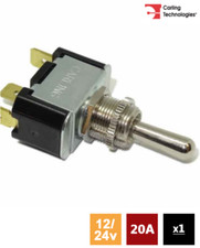 Carling 273.103 F-Series ON/OFF/ON 12/24V SP Metal Toggle Switch Ø12.7mm