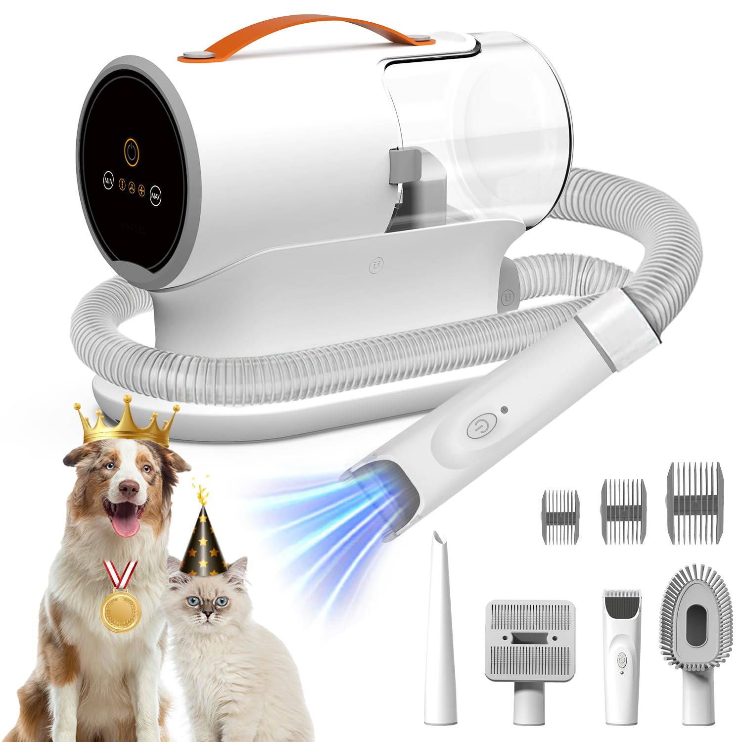 Pet Grooming Vacuum & Dog Hair Vacuum, 12000Pa Powerful Dog Vacuum for Shedding