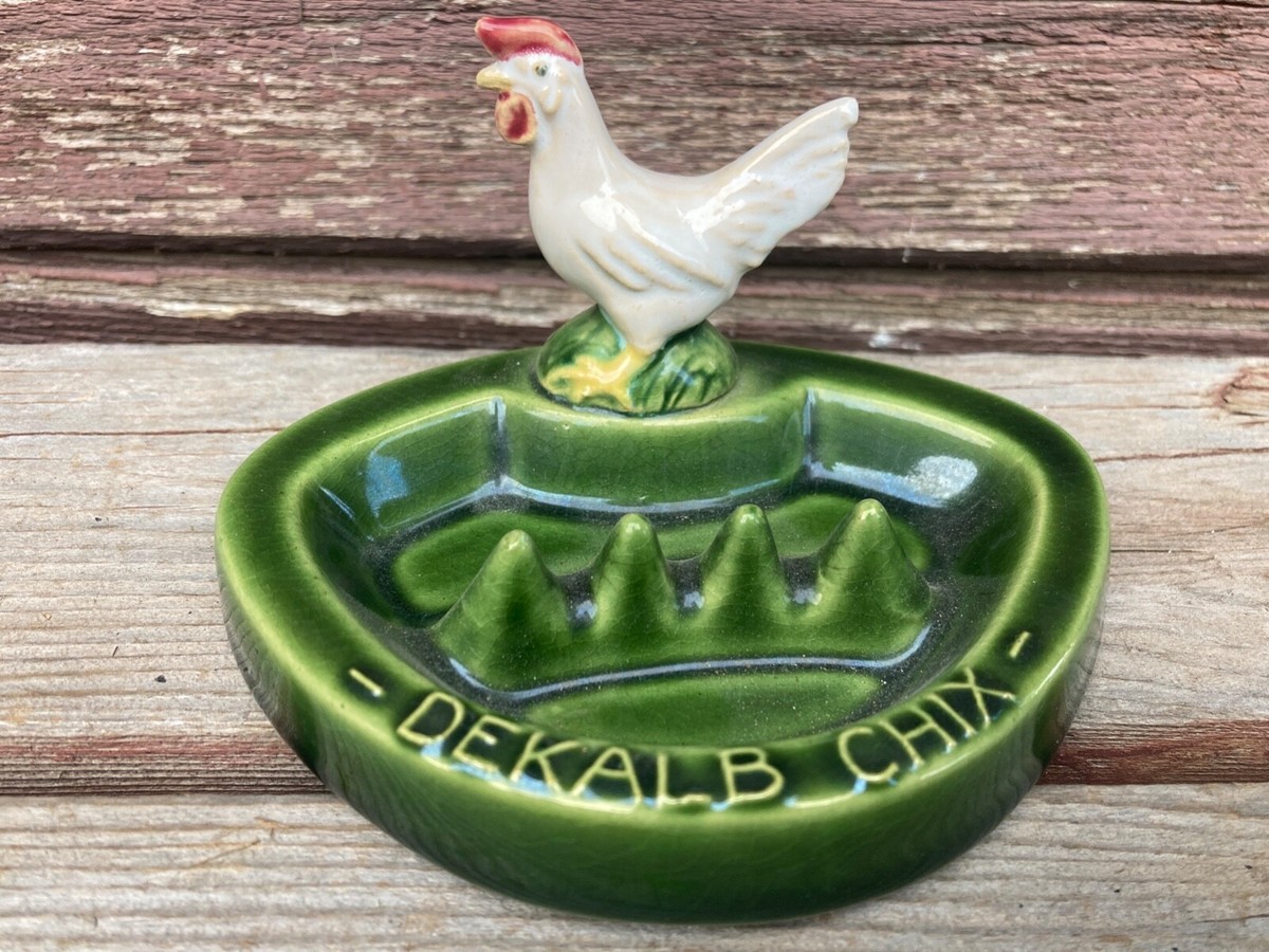 VTG ROSEMEADE DEKALB CHIX ADVERTISING ASHTRAY CHICKEN | eBay