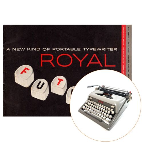 Royal Futura Typewriter Instruction Manual Antique Vtg Portable User 400 600 800 - Picture 1 of 2