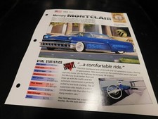 1955 Mercury Montclair Spec Sheet Brochure Photo Poster