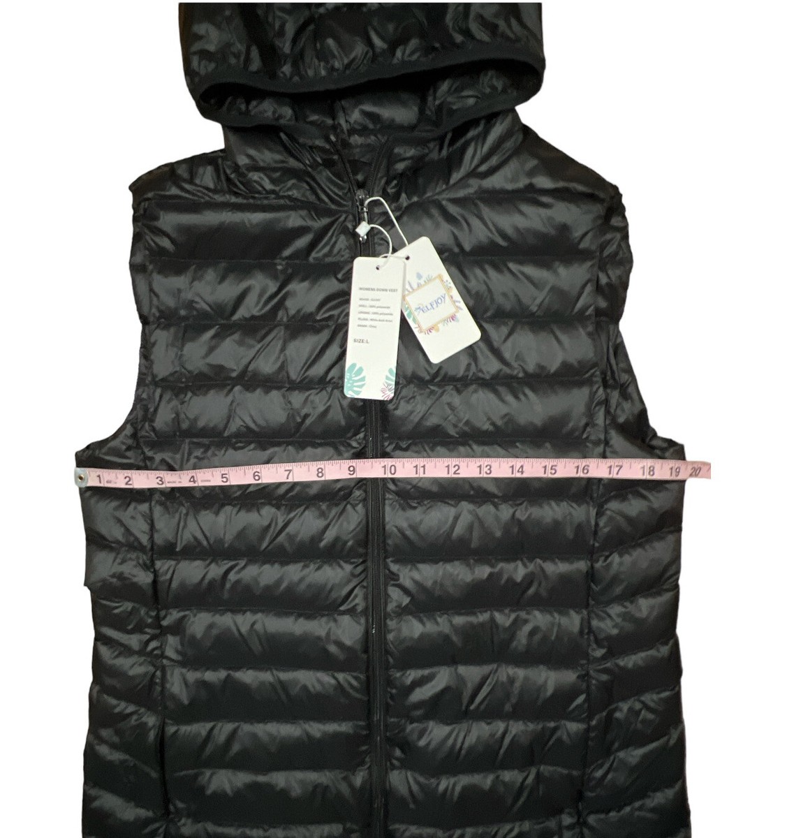 ワンピース [Elfelfelf Archives]Women Collar Vest Long T City Gray ELFJOY Long Puffer Vest Women Winter Ultra Light Long Down