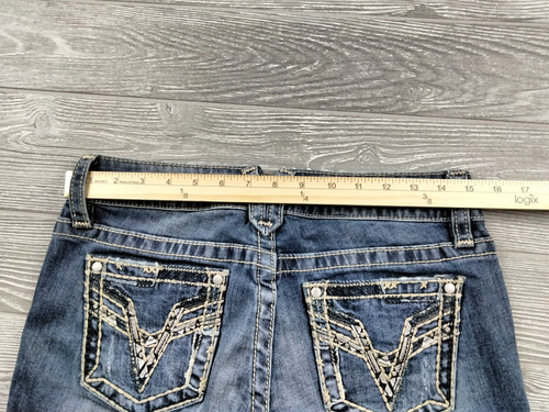 Vigoss Jeans Thompson Tomboy Skinny Pants Distressed Womens Low Rise 28x27 - Picture 5 of 8