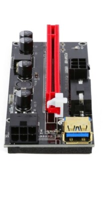 PCI-E Riser 010S GPU-Riser-Adapterkarte, PCI-Express 1X bis 16X Riser
