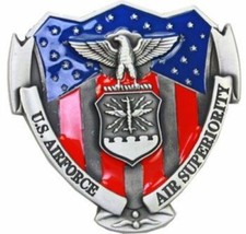 US AIR FORCE Corps Logo Belt Buckle Air Superiority