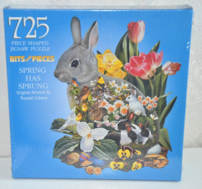Rabbits Ruzzle Easter Spring Has Sprung Rabbits, 725pc Bits & Pieces puzzle, Russell ...