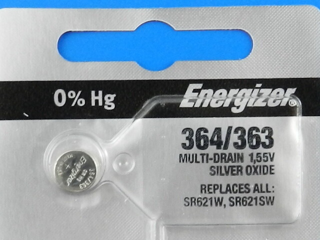 Energizer 364/363 SR621W, SR621SW Batteries Button Cell , 1Pc | eBay