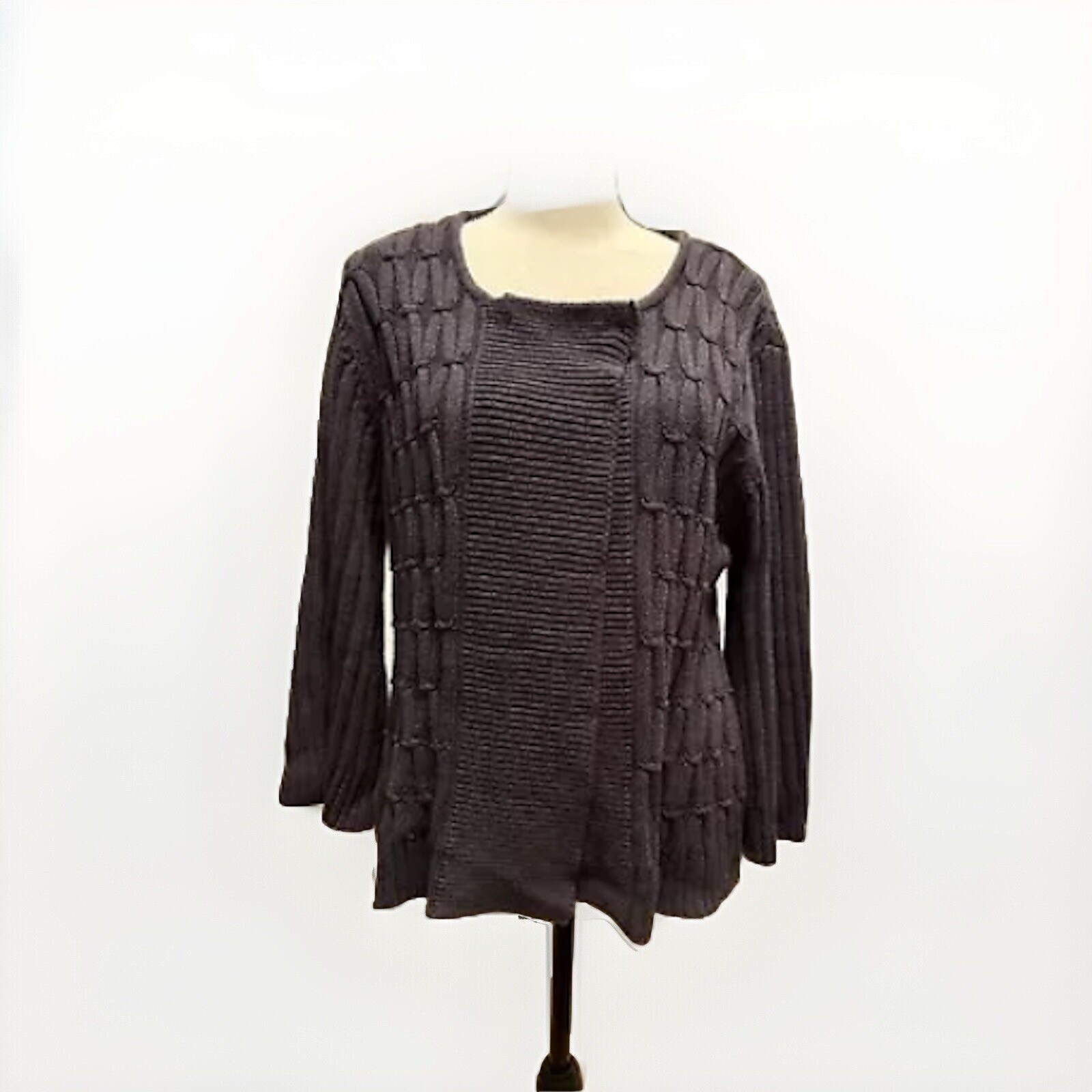 Chunky Cable Knit Cardigan By Classic Elements RN… - image 2