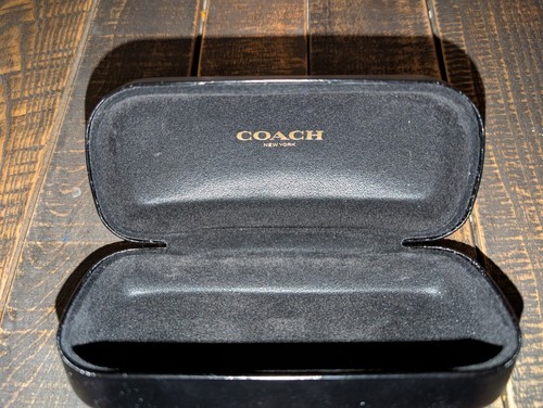 COACH New York - Black Leather Clamshell Eyeglass Case Only - Picture 4 of 4