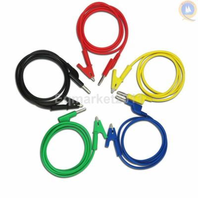 SWANLAKE 2-Piece Dual-Ended Alligator Clip Test Leads, 1000V - View #4