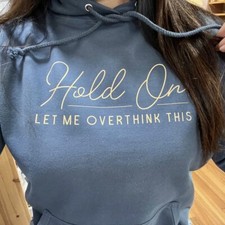 SLOGAN HOODIE Unisex | Let Me Overthink This | Winter | Graphic Hoodie |  XS-3XL