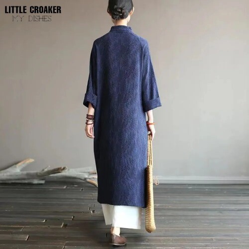 Retro Improved Qipao Modern Dress Woman A-line Cheongsam Dress Cheongsam Dress - Picture 3 of 21