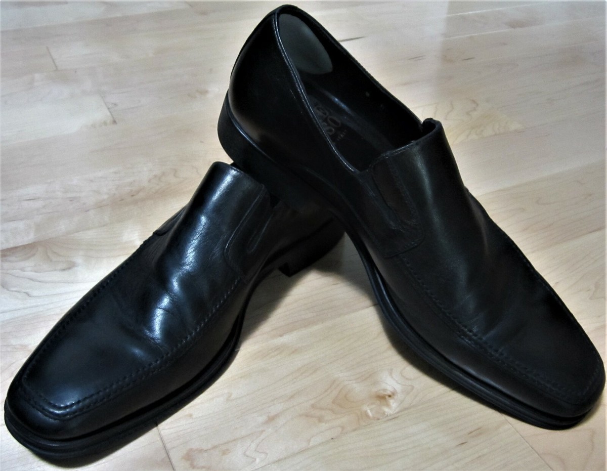 Monte Rosso Black Leather Slip On Loafer Men display picture 3