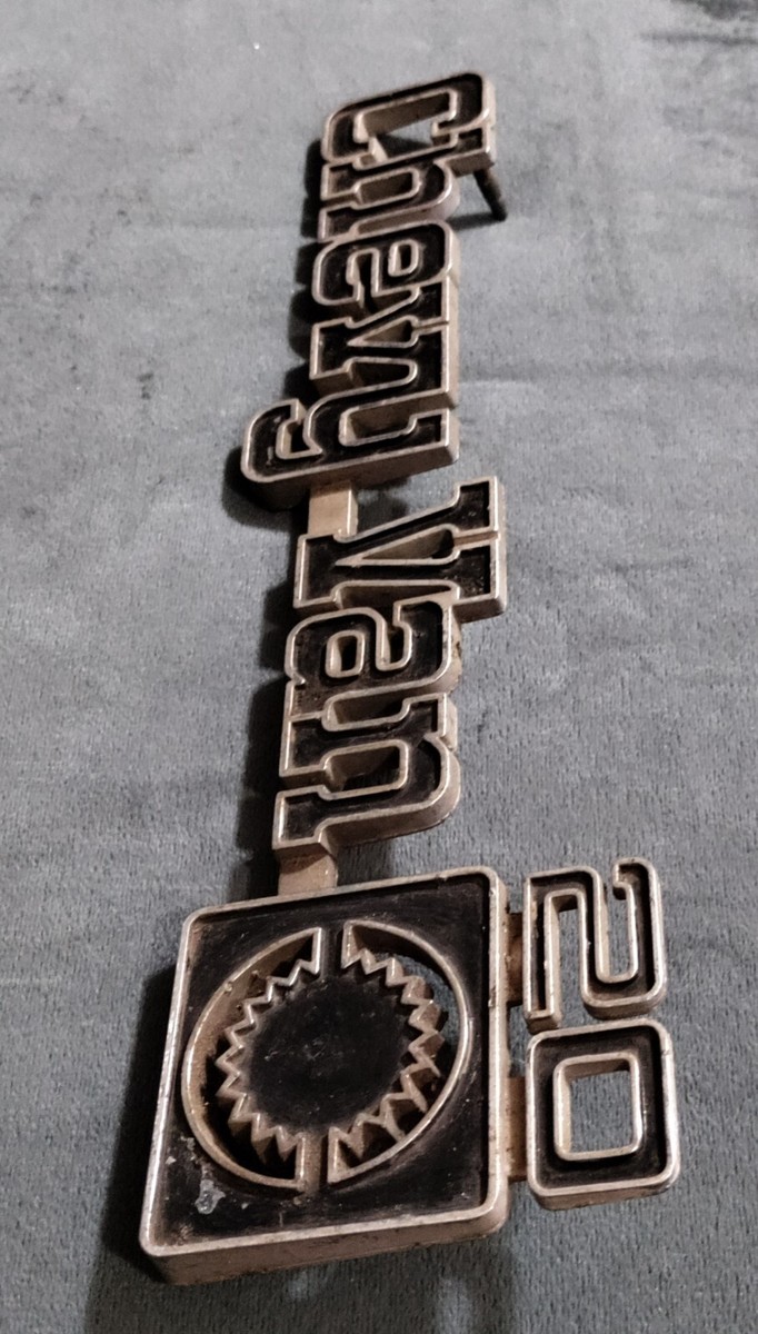 Chevy Van 20 Emblem - c 1980 - Original - Used - 363580