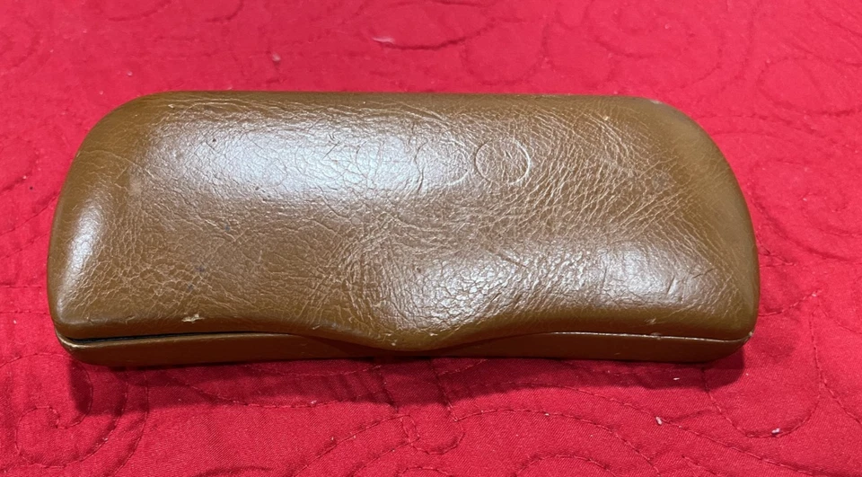 Garrett Leight GLCO Hartschalenetui Brille Glatt Braun Leder - Bild 2 von 4