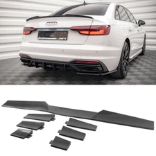 Carbon Fiber Style Car Rear Trunk Spoiler Lip Tail Wing For AUDI A3 A4 A6 S3 S4