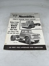 October 1959 Product And Merchandising Ford Newsletter Chevy C60 Series F-600 October 1959 Product And Merchandising Ford Newsletter Chevy C60 Series F-600