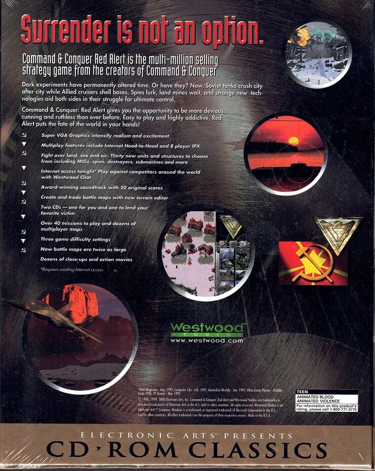 Command & Conquer Red Alert - big box Win95/98 PC CD-ROM NEW in shrinkwrap - Image 2 of 4