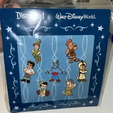 Disney 7 Pin Booster Pack Retired Set Cuties Cute Baby Characters Prince Heroes