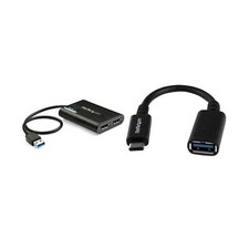 StarTech.com USB 3.0 to Dual DisplayPort Adapter 4K 60Hz USB32DP24K60 .co...