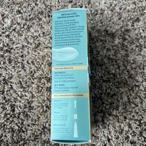 RoC Multi Correxion Hydrate + Plump Moisturizer Sunscreen SPF 30 1.7 FL OZ - Picture 2 of 5