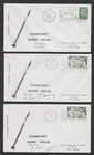 France 1974/75 lot of 3 space event covers Super ARCAS