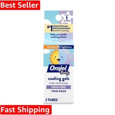 Baby Daytime & Nighttime Cooling Gels for Teething, Drug - Free, Pediatrician...