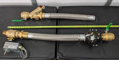 Hays 2''x24'' SS Hose Assembly Kit Measurflo Electric Valve & Strainer 75 GPM