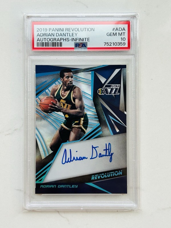 2019-20 Panini Revolution Adrian Dantley Auto PSA 10 Infinite /25 Autographs