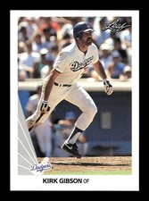KIRK GIBSON ⚾ 1990 Leaf Baseball #173 LA Dodgers