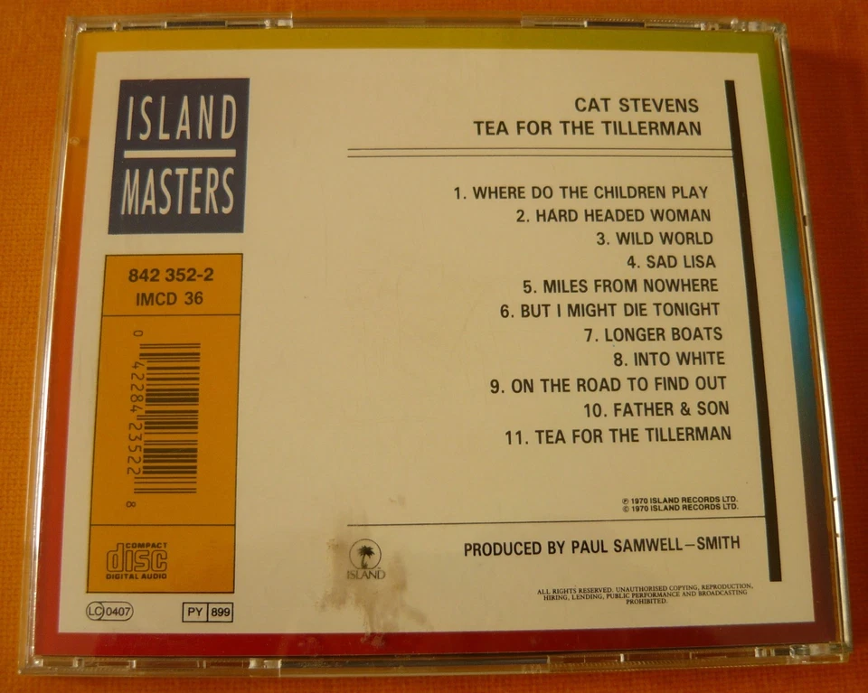 Tea for the Tillerman von Cat Stevens CD - Bild 2 von 3